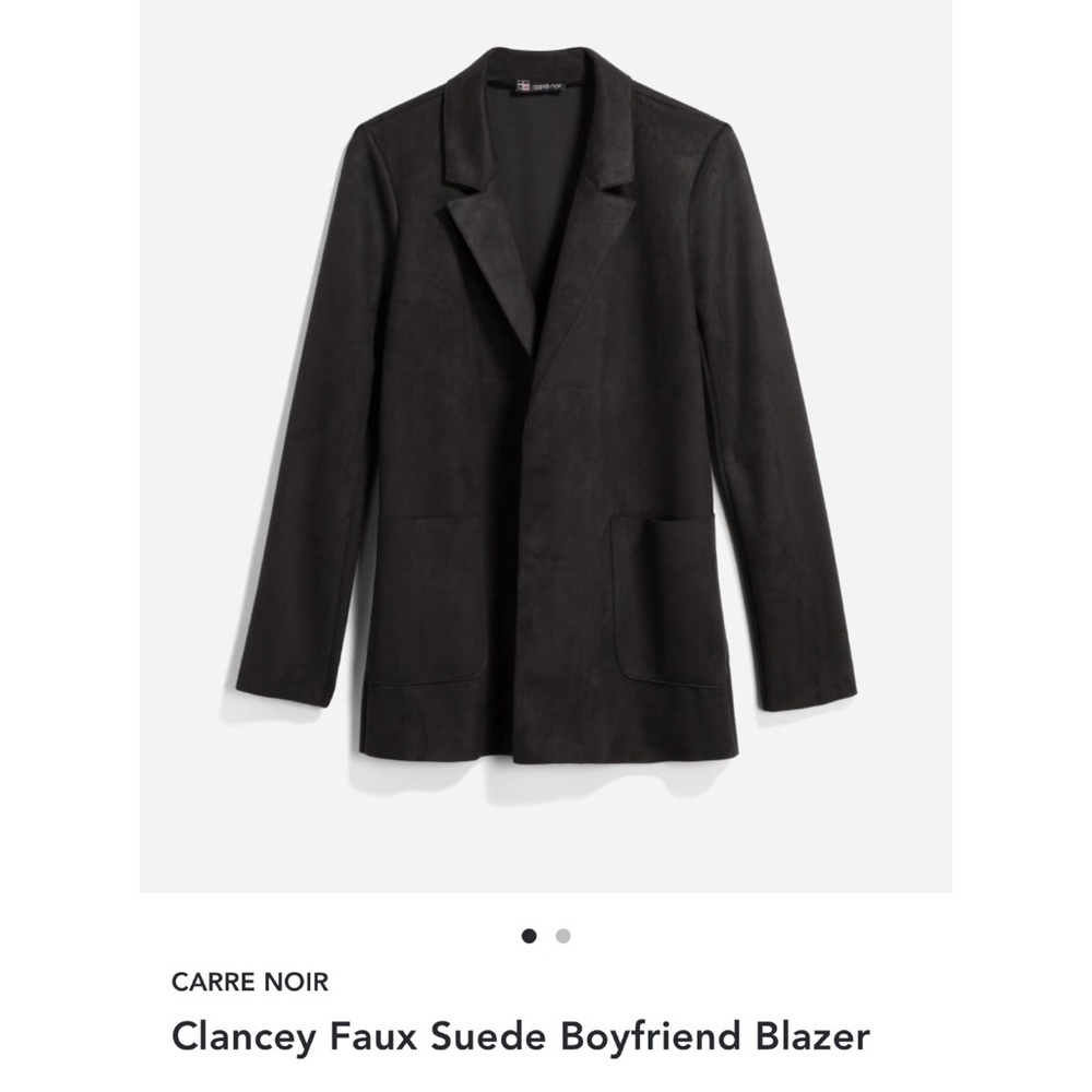 Clancey Faux Suede Boyfriend Blazer